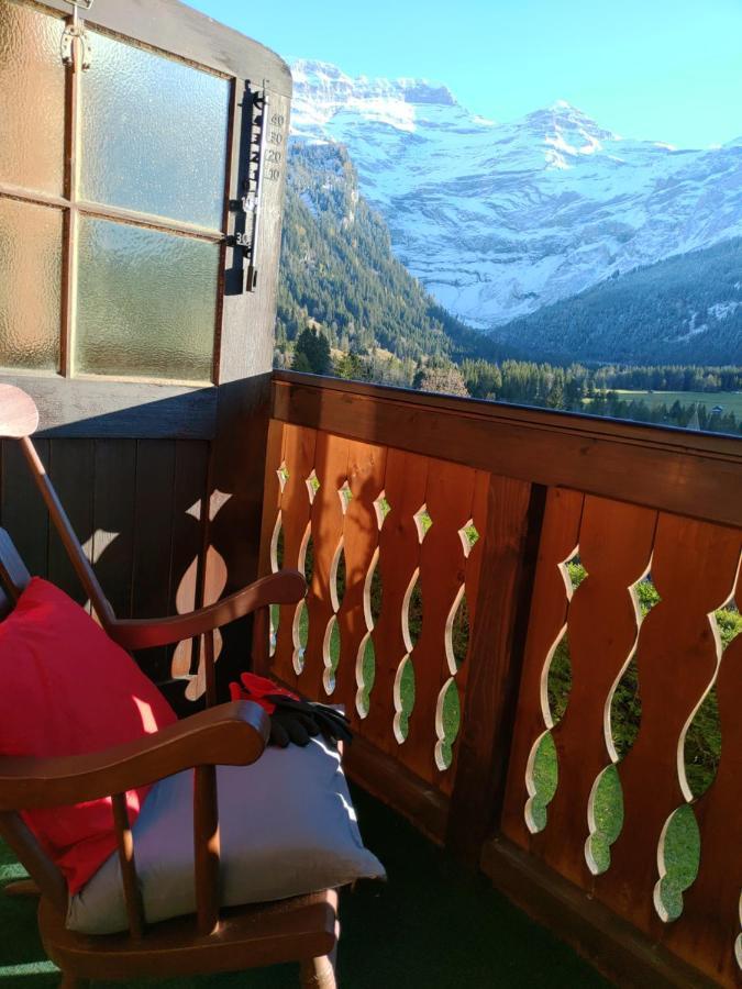 Studio Avec Vue Splendide Sur Les Diablerets Dış mekan fotoğraf