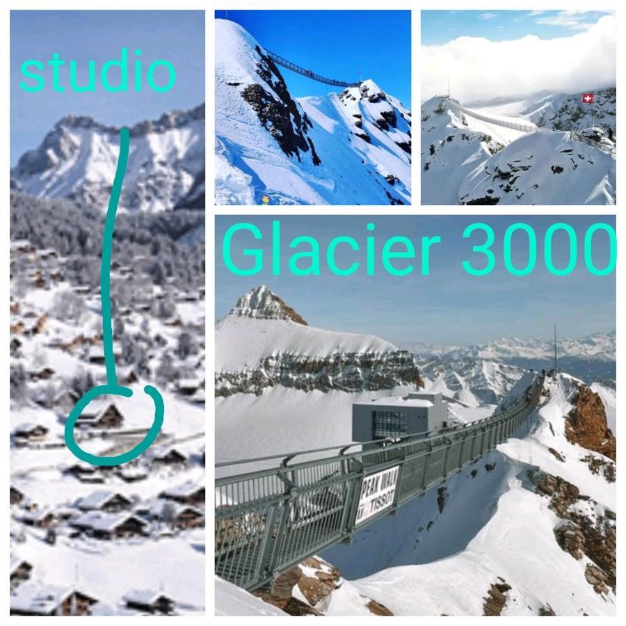Studio Avec Vue Splendide Sur Les Diablerets Dış mekan fotoğraf