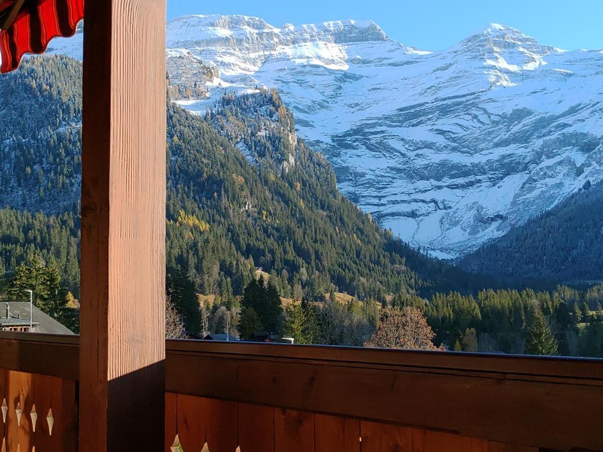 Studio Avec Vue Splendide Sur Les Diablerets Dış mekan fotoğraf