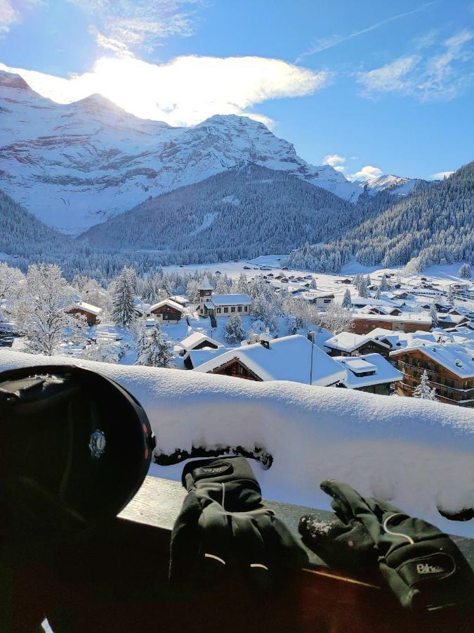 Studio Avec Vue Splendide Sur Les Diablerets Dış mekan fotoğraf