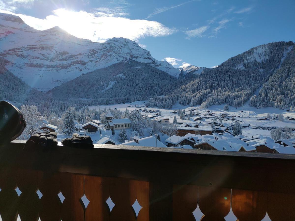 Studio Avec Vue Splendide Sur Les Diablerets Dış mekan fotoğraf