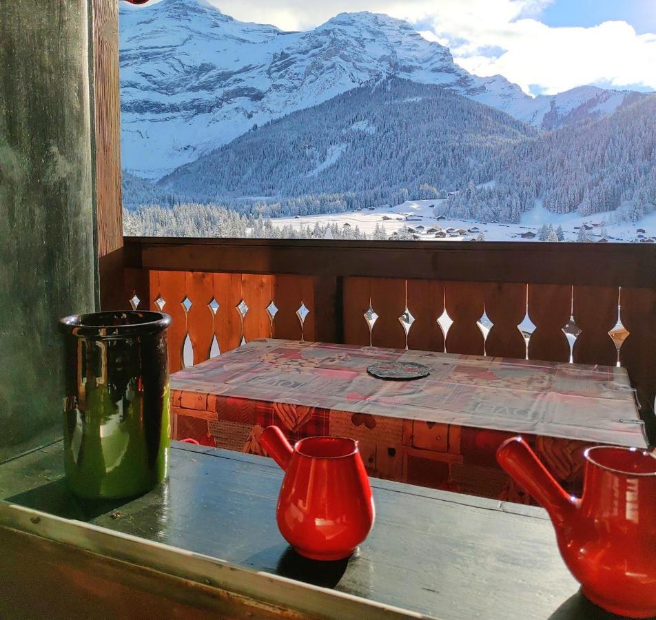 Studio Avec Vue Splendide Sur Les Diablerets Dış mekan fotoğraf