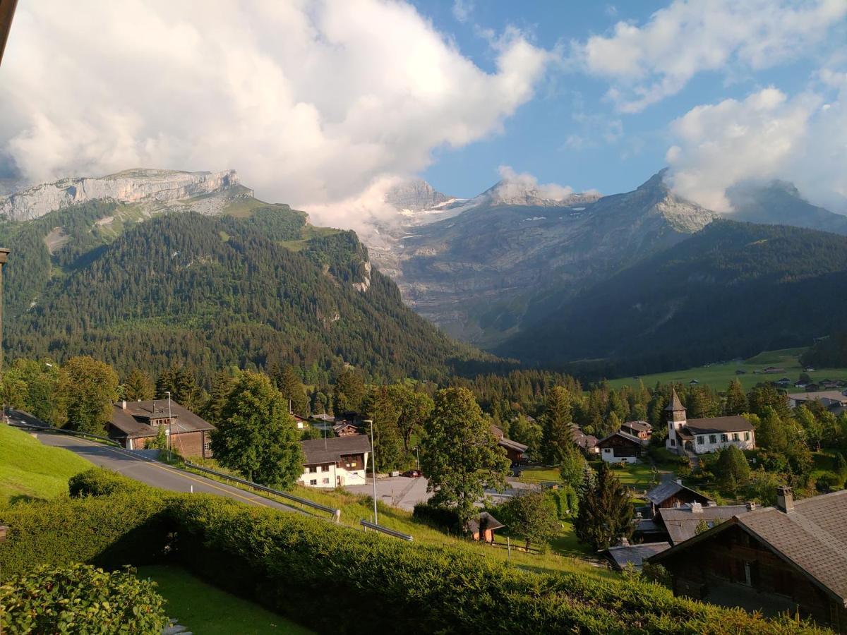 Studio Avec Vue Splendide Sur Les Diablerets Dış mekan fotoğraf