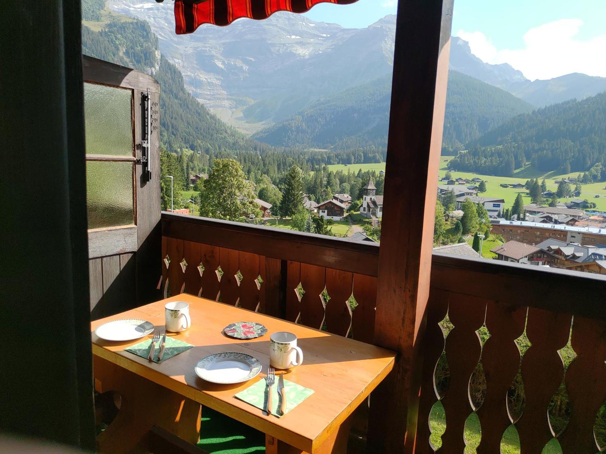 Studio Avec Vue Splendide Sur Les Diablerets Dış mekan fotoğraf