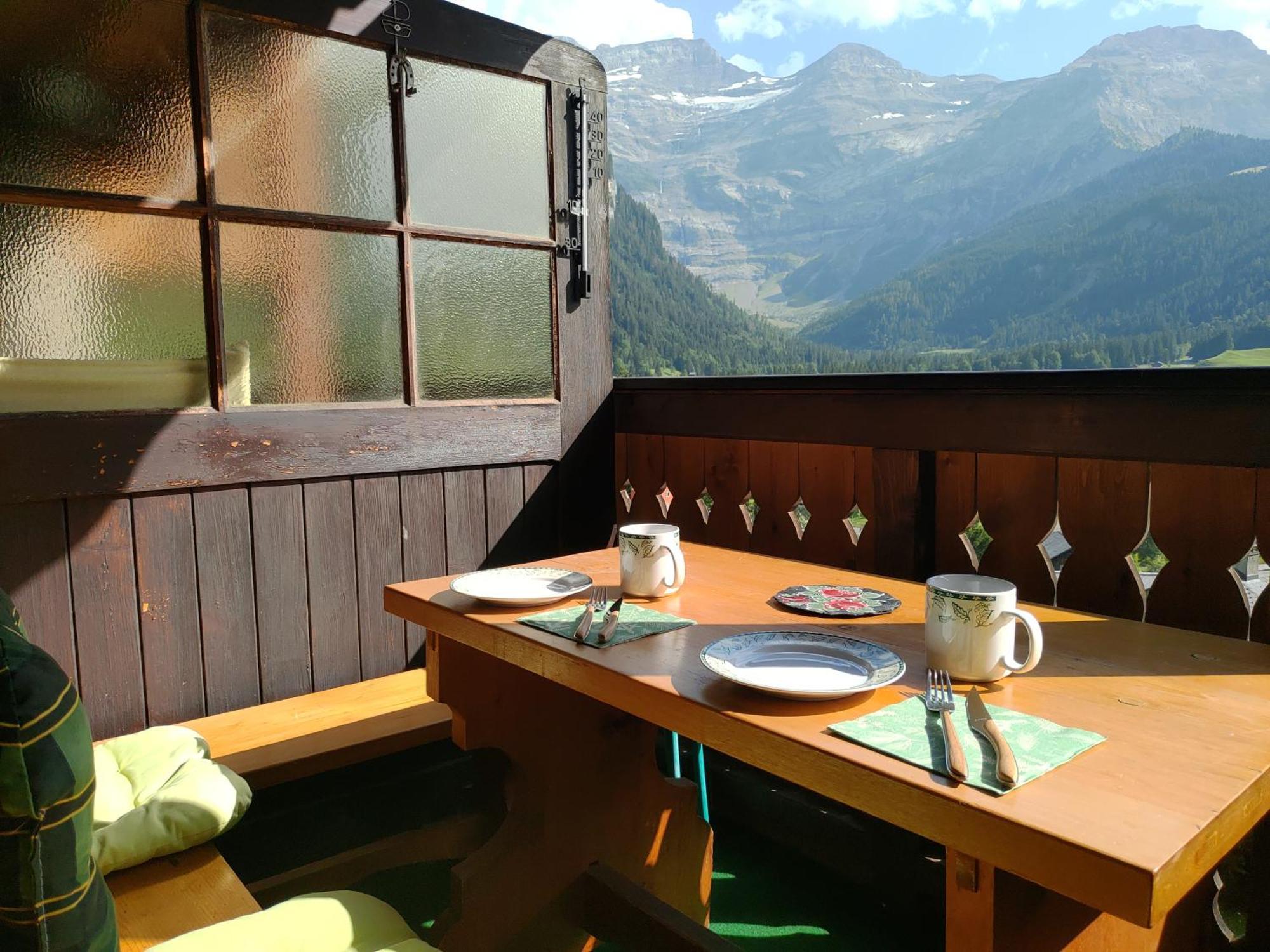Studio Avec Vue Splendide Sur Les Diablerets Dış mekan fotoğraf